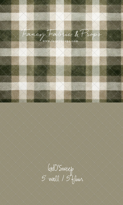 Frosted Pine Plaid - With Sweep Option