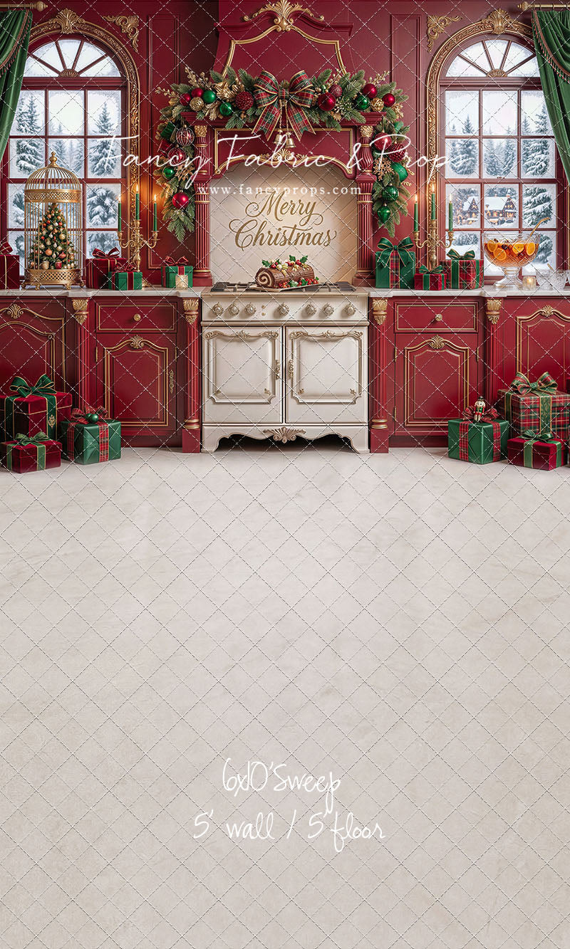 Gilded Cranberry Kitchen - With Sweep Option