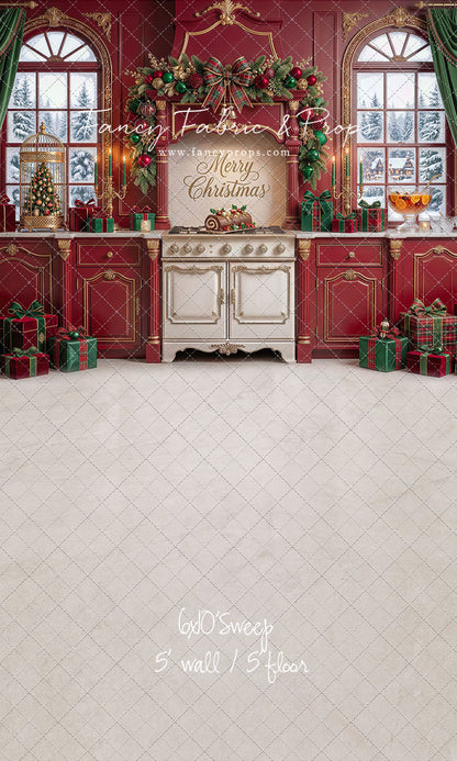 Gilded Cranberry Kitchen - With Sweep Option