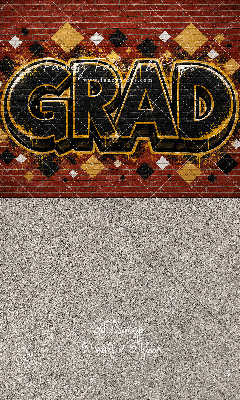 Gold & Black Grad - With Sweep Option