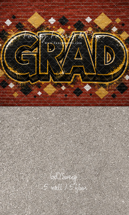 Gold & Black Grad - With Sweep Option