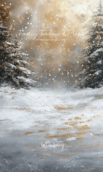 Golden Snowy Wonderland - With Sweep Option