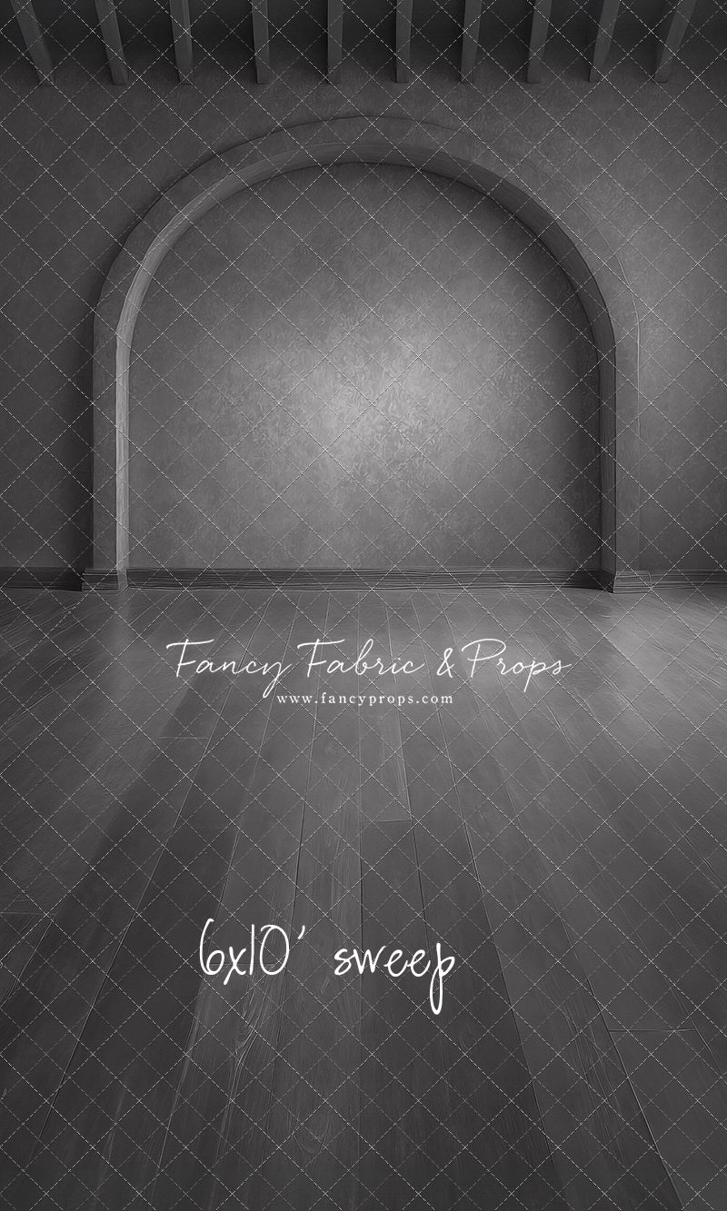 Gothic Gray Archway - Wood Floor - With Sweep Option