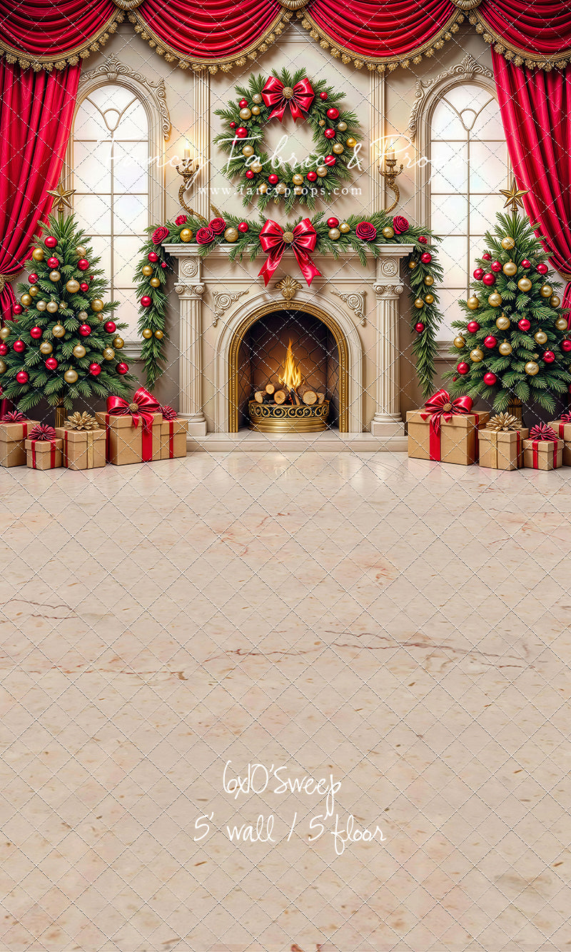 Grand Christmas Hearth - with Sweep Option