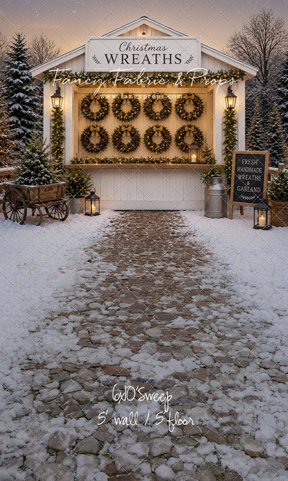 Holly Wreath Stand - with Sweep Option
