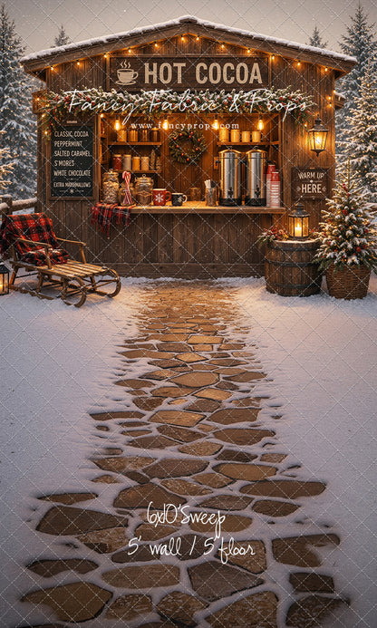 Hot Cocoa Holiday Hut - With Sweep Option