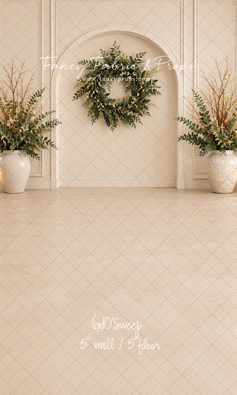 Ivory Evergreen Arch - With Sweep Option