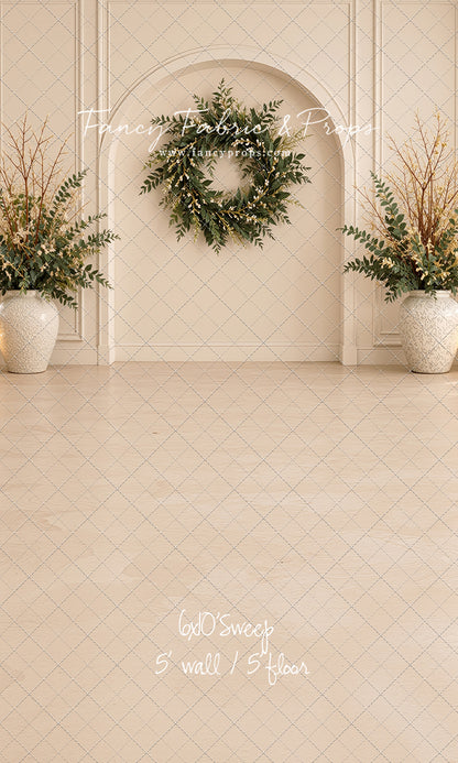 Ivory Evergreen Arch - With Sweep Option