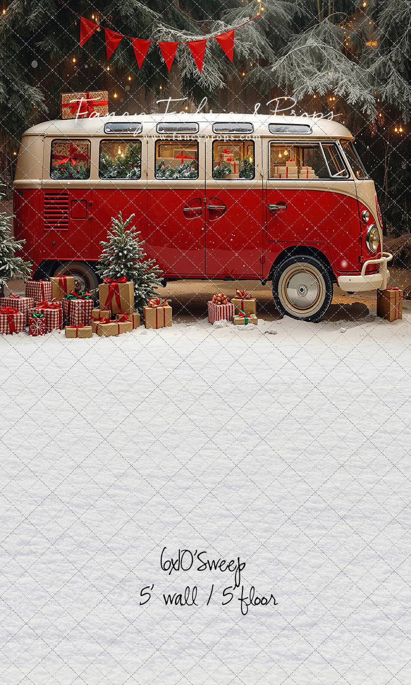 Merry Little Bus Stop - with Sweep Option