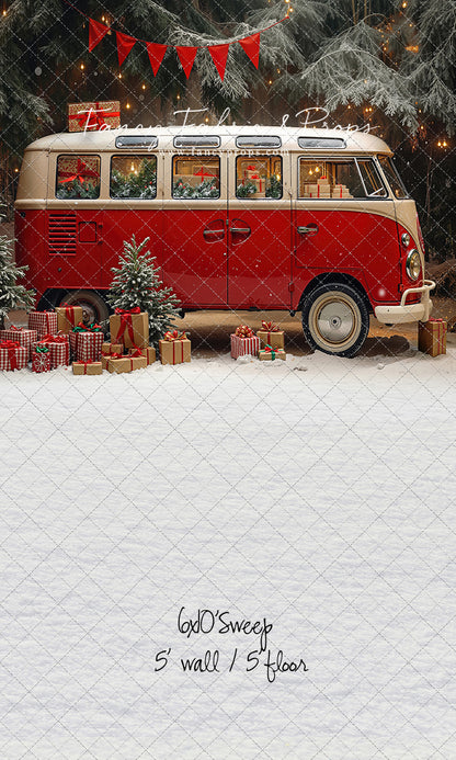 Merry Little Bus Stop - with Sweep Option