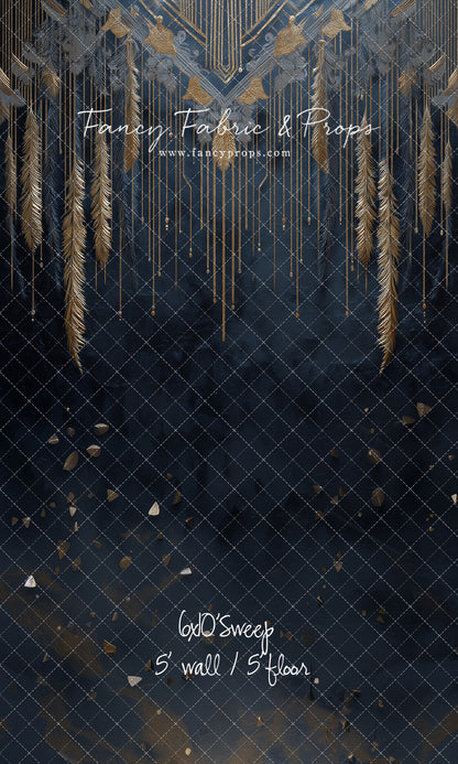 Midnight Feather Cascade - With Sweep Option