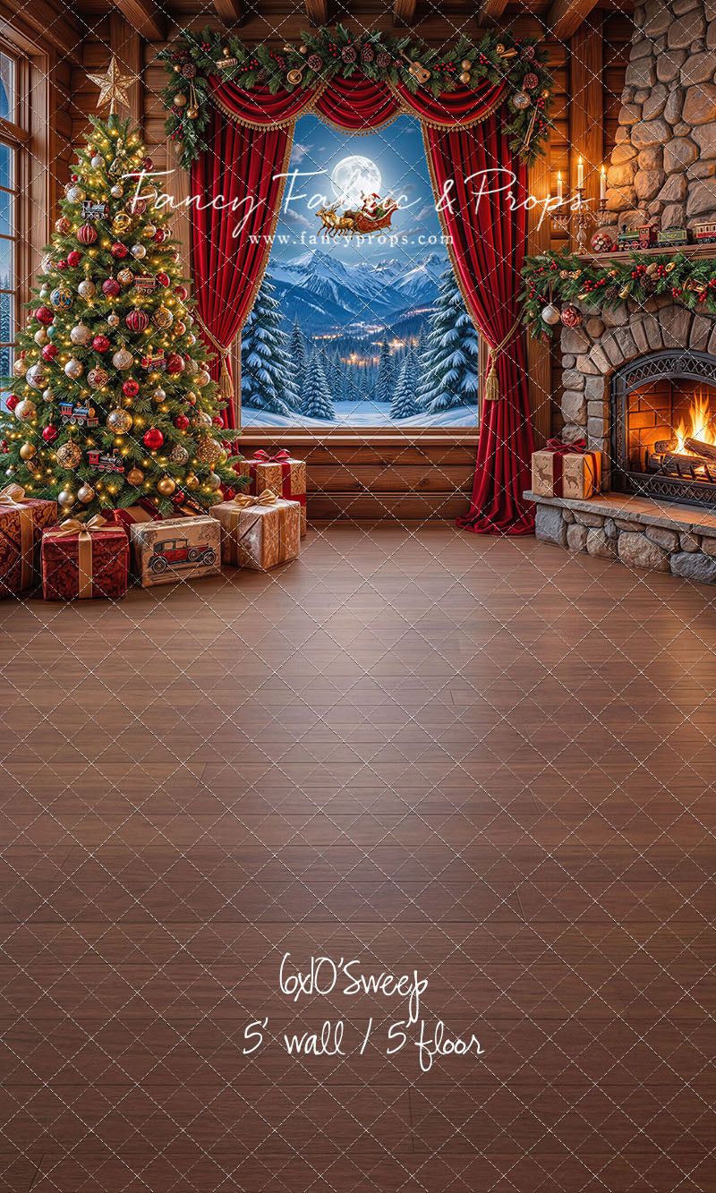 Mountain Sleigh View - with Sweep Option