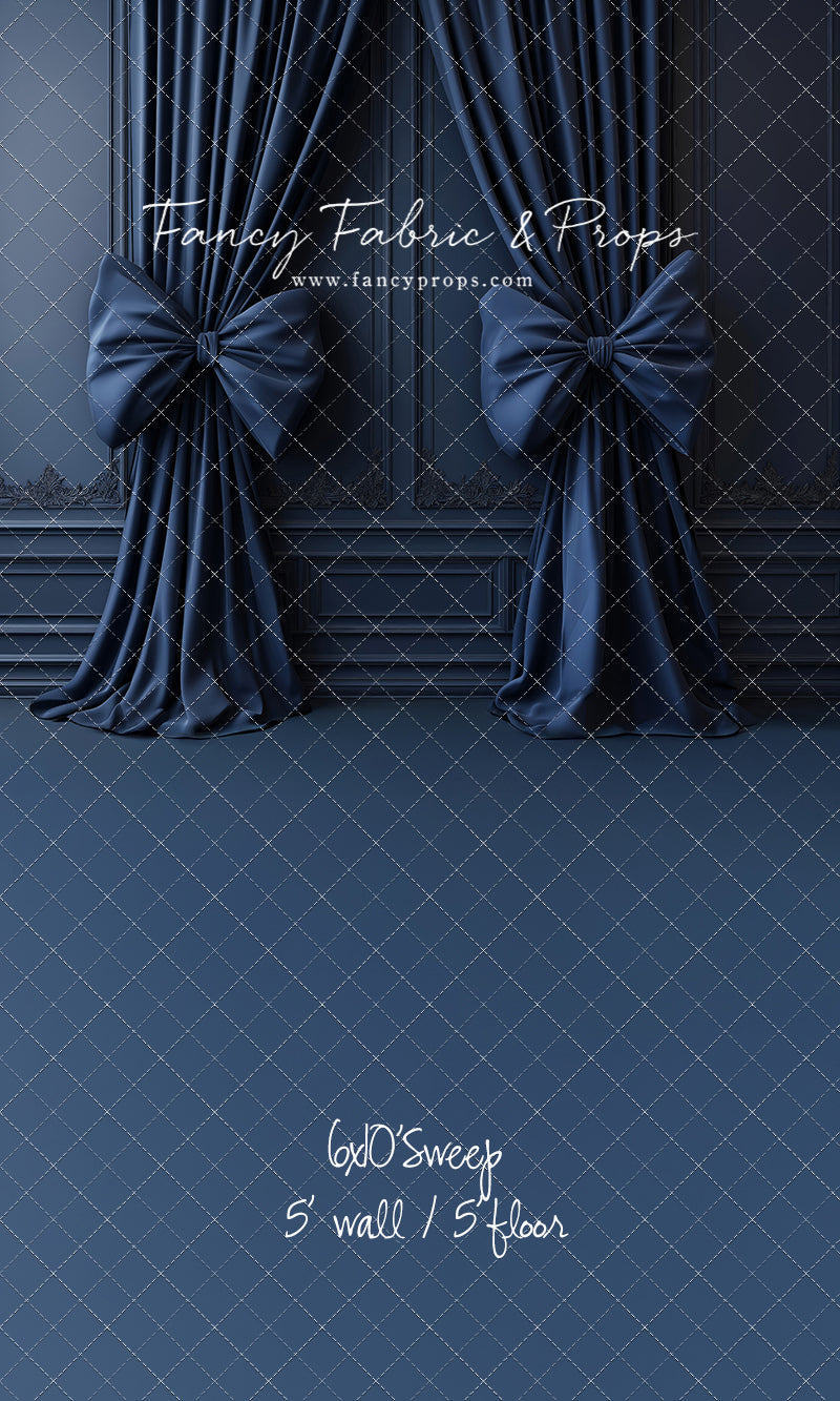 Navy Luxe Bows - With Sweep Option