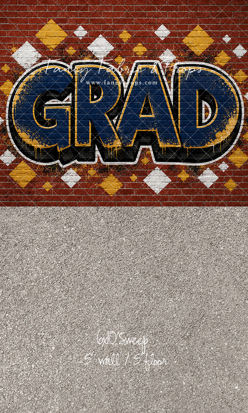 Navy & Gold Grad - With Sweep Option