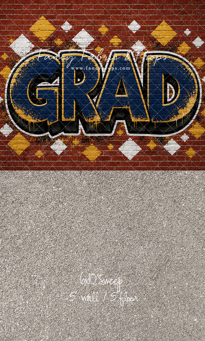 Navy & Gold Grad - With Sweep Option