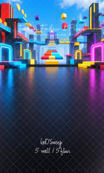 Neon Obby City - With Sweep Option