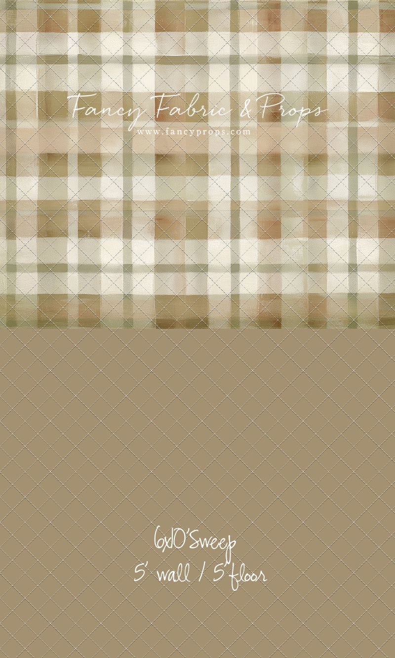 Oatmilk Plaid - With Sweep Option