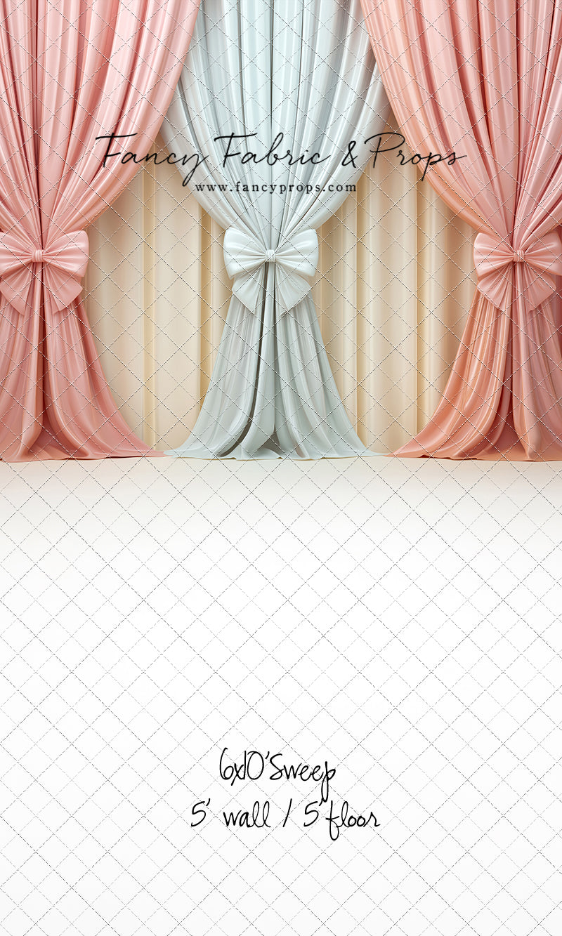 Pastel Bow Swag - With Sweep Option