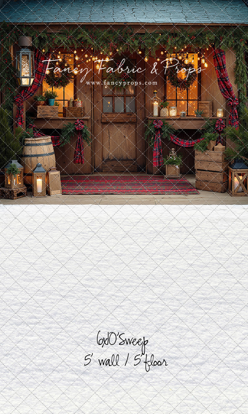 Plaid Cabin Porch - With Sweep Option