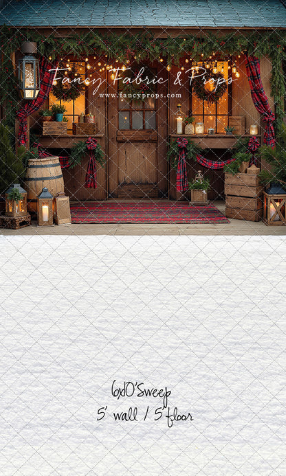 Plaid Cabin Porch - With Sweep Option