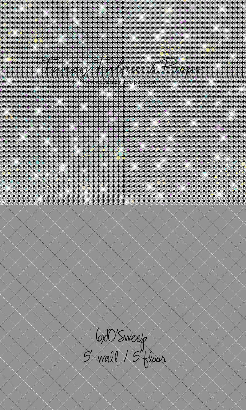 Prism Pop - With Solid Light Gray Floor Sweep Option