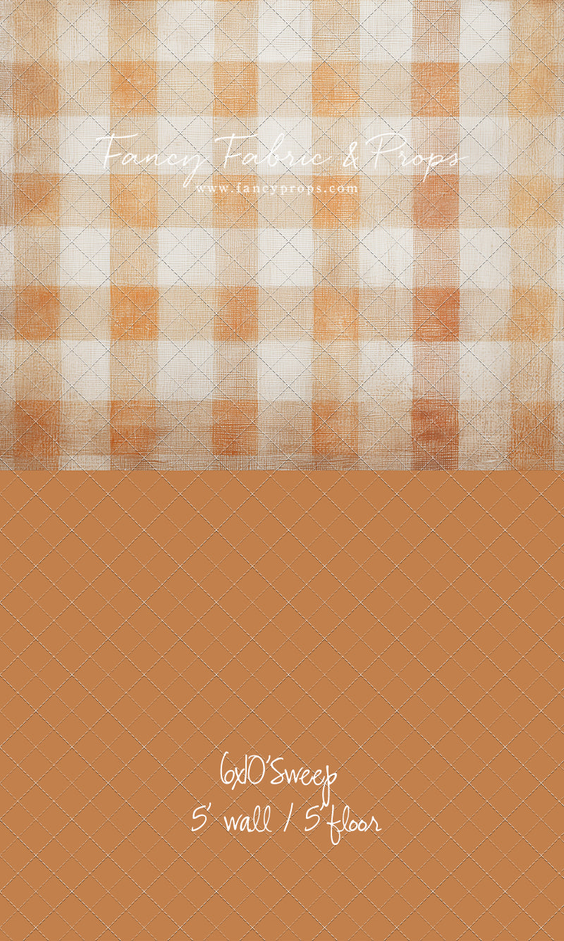 Pumpkin Patch Plaid - With Sweep Option