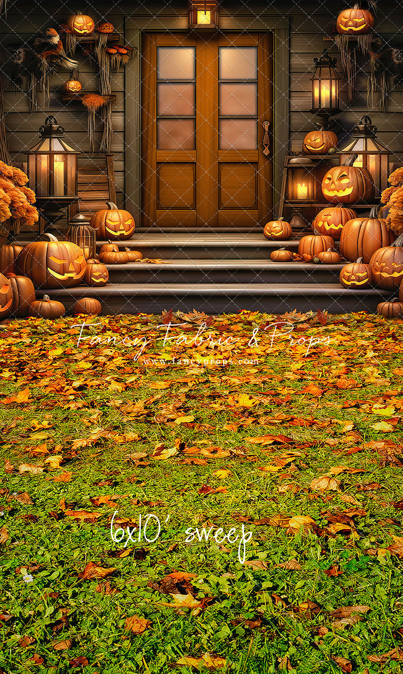 Pumpkin Porch -  Rust Door - With Sweep Option