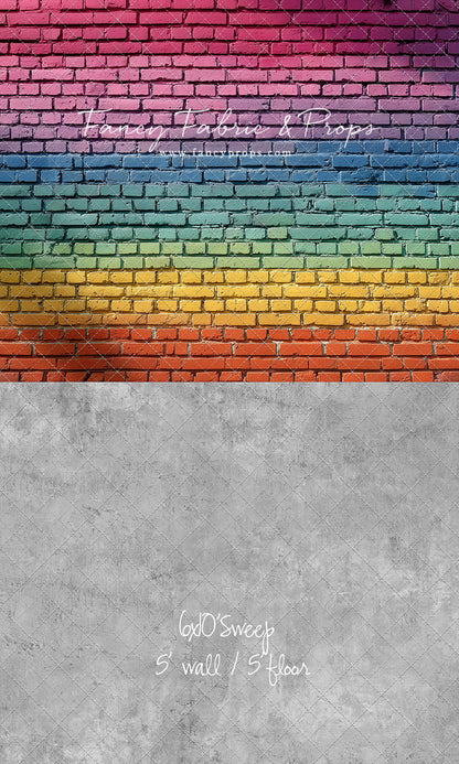 Rainbow Riot Brick - With Sweep Option