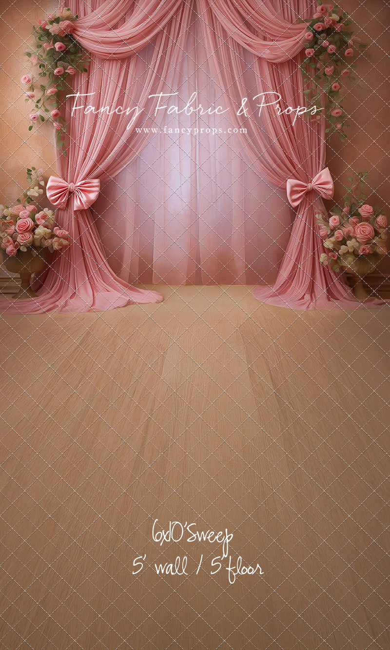 Rose Drapes - With Sweep Option