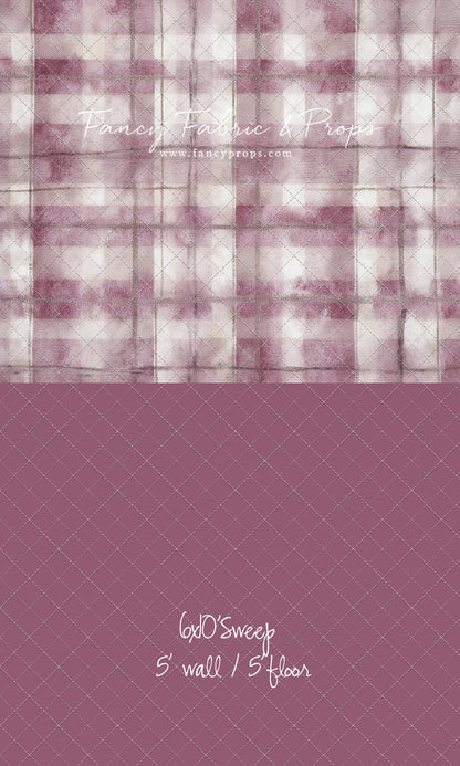 Rose Mist Plaid - With Sweep Option