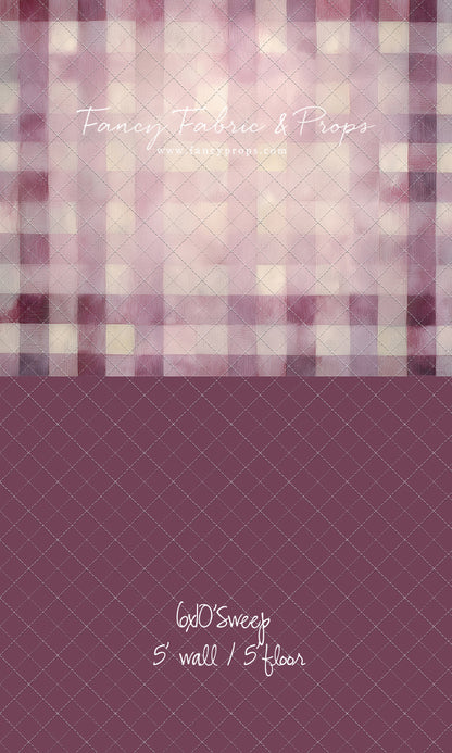 Rose Quartz Plaid - With Sweep Option