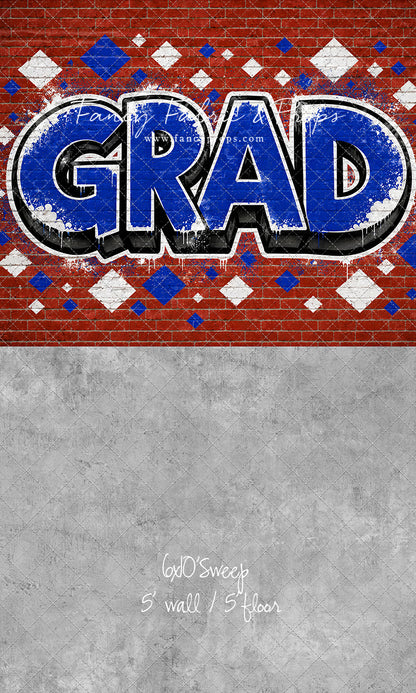 Royal & White Grad - With Sweep Option