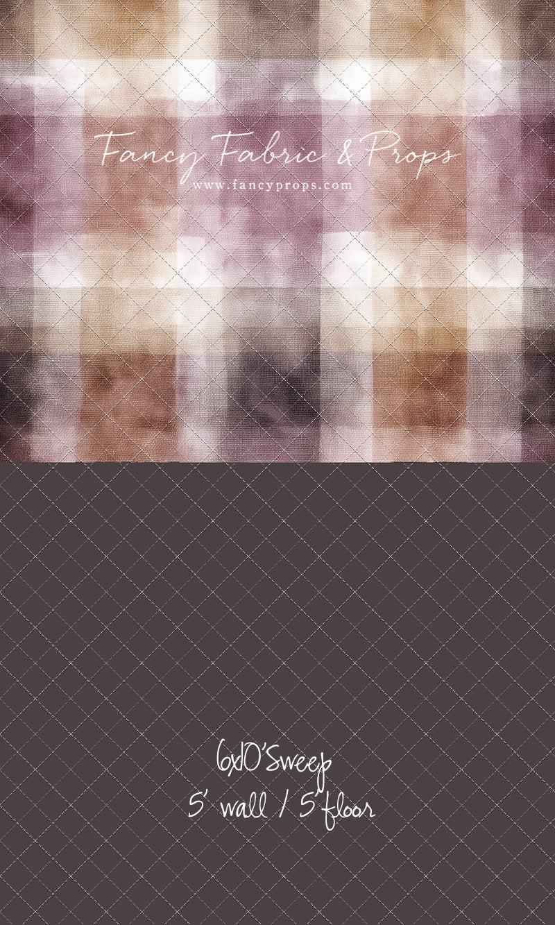 Rustic Plum Plaid - With Sweep Option