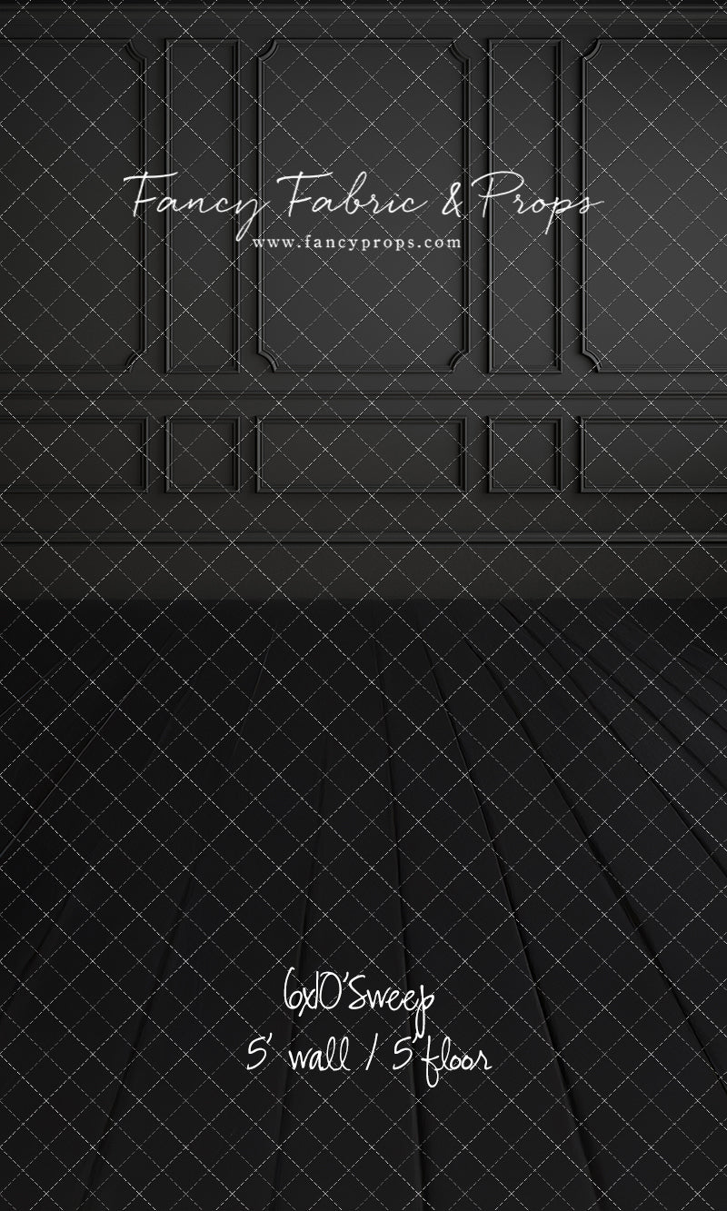 Simple Matte Black Wall - With Sweep Option