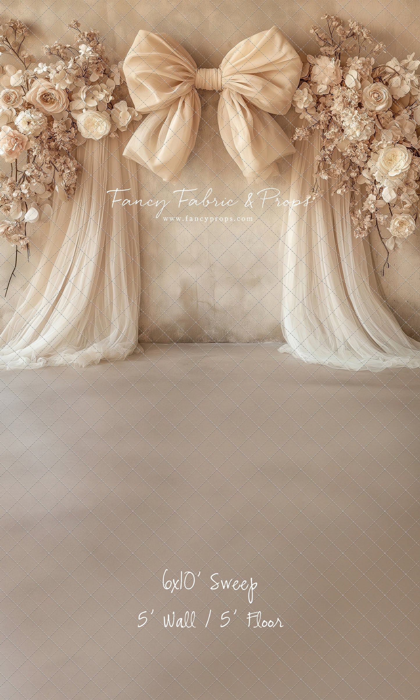 Soft Bow & Tulle - With Sweep Option