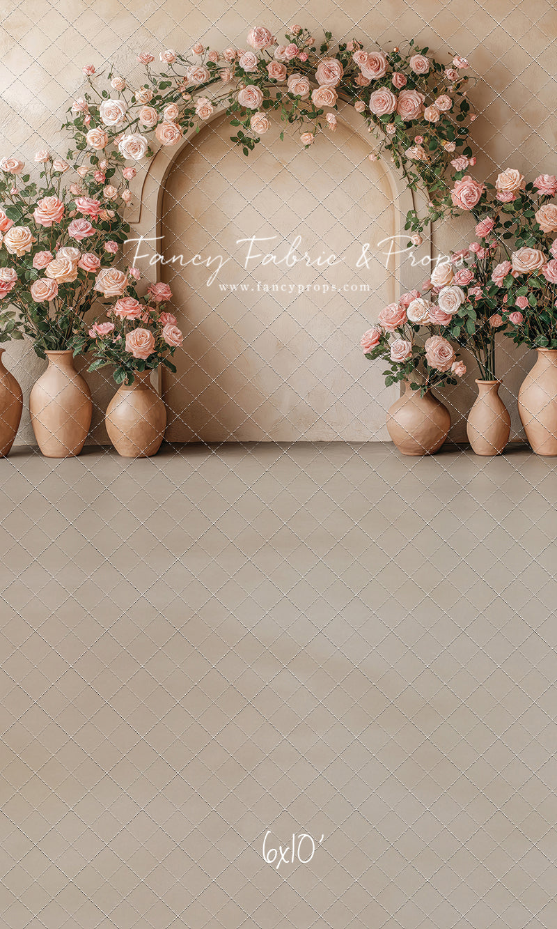 Soft Rose Arch - With Sweep Option