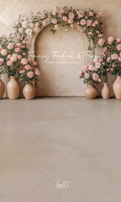 Soft Rose Arch - With Sweep Option