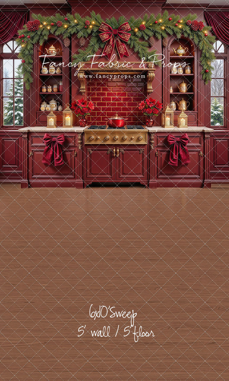 Sophisticated Scarlet Kitchen - With Sweep Option