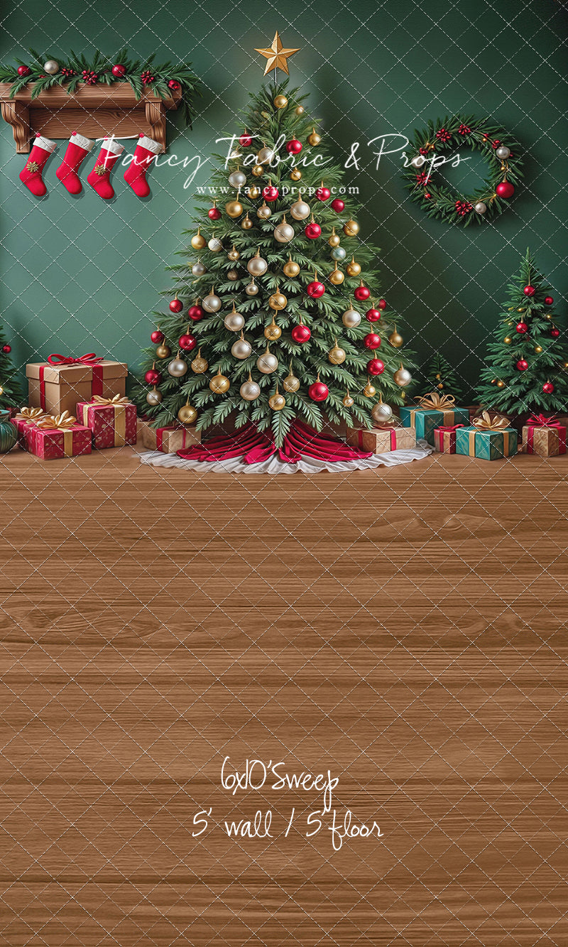 Stockings & Spruce - with Sweep Option