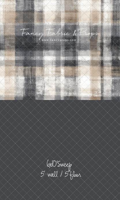 Stone & Sand Tartan - With Sweep Option