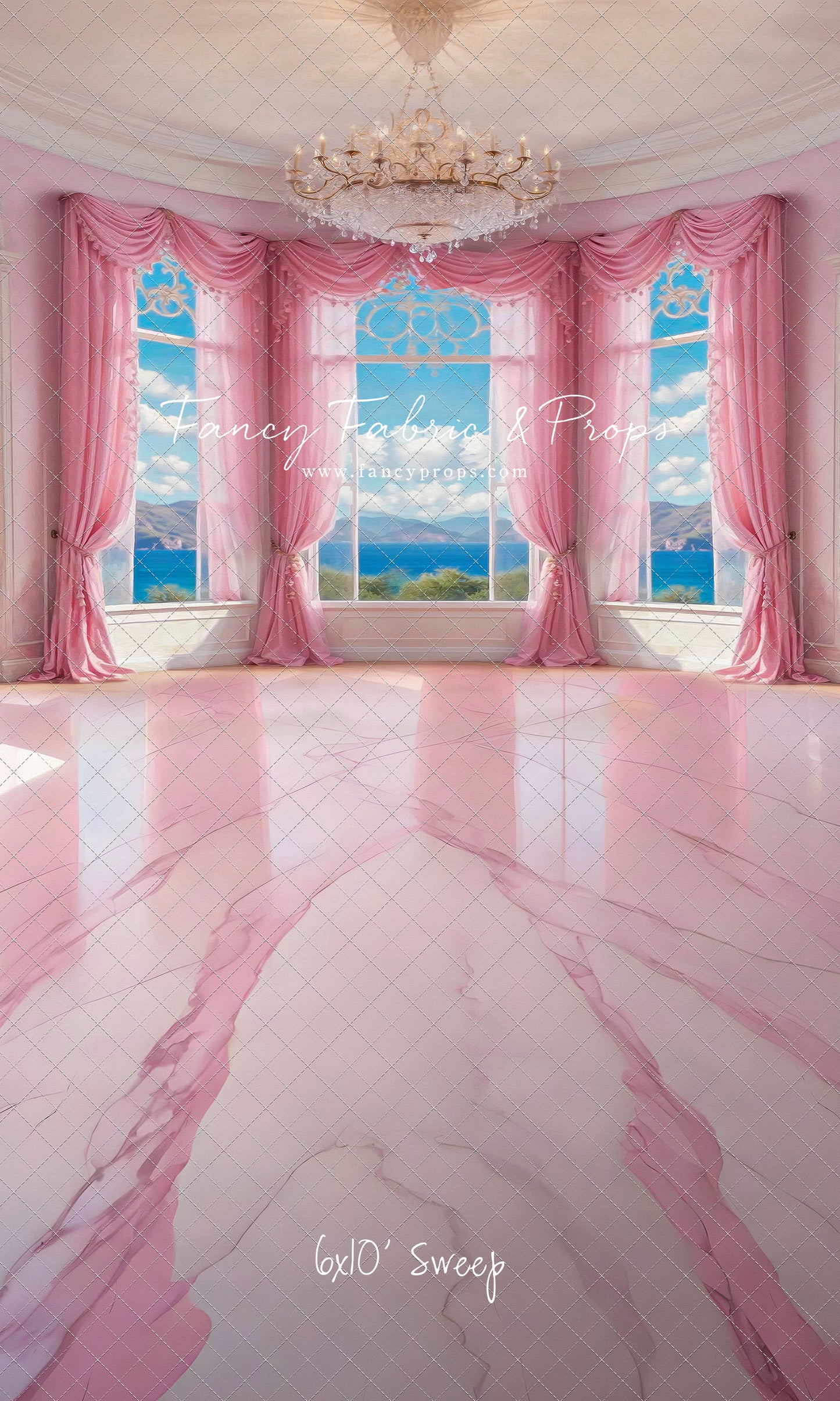 Summer Season Victorian Window - Marble Floor - With Sweep Option