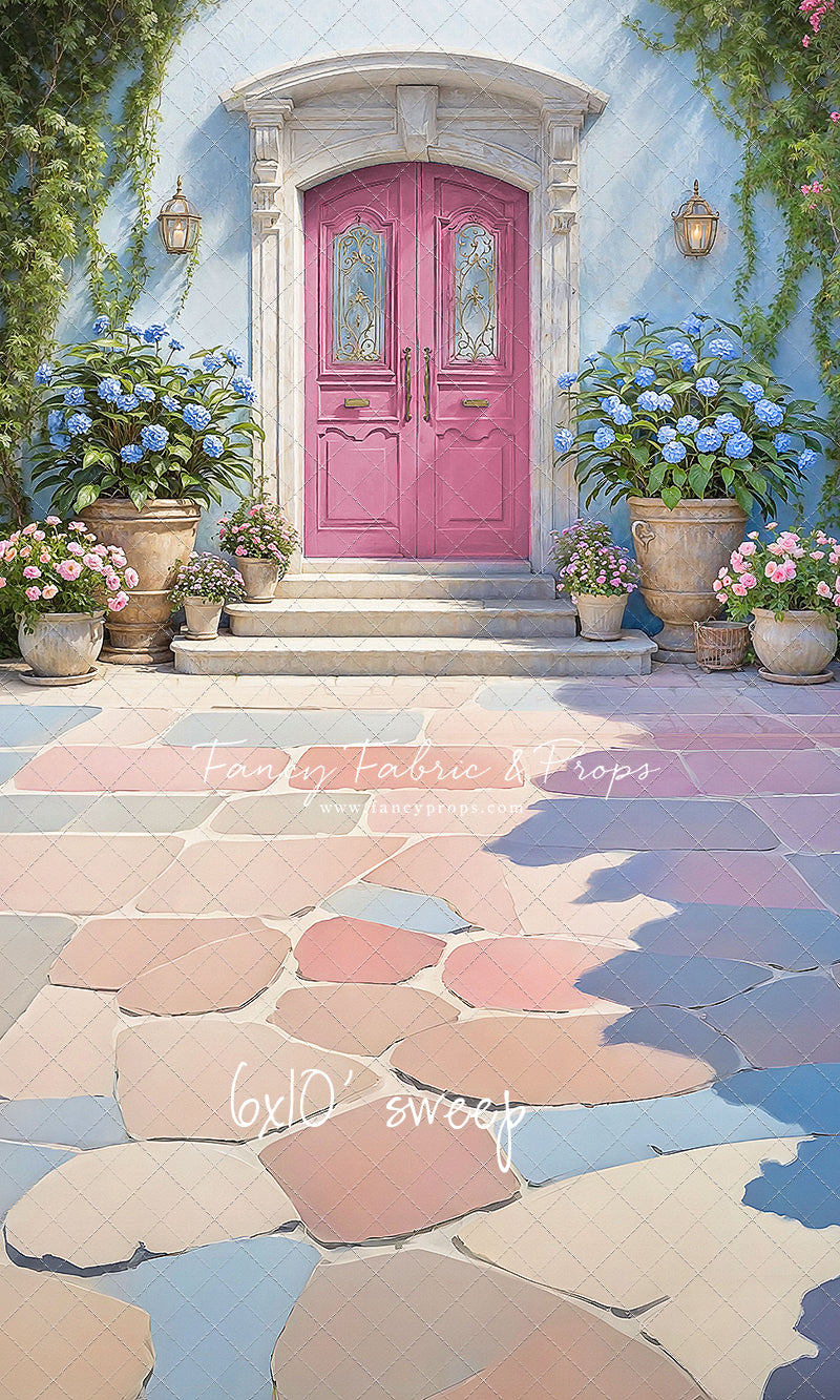 Summertime Patio - Pink Door - With Sweep Option