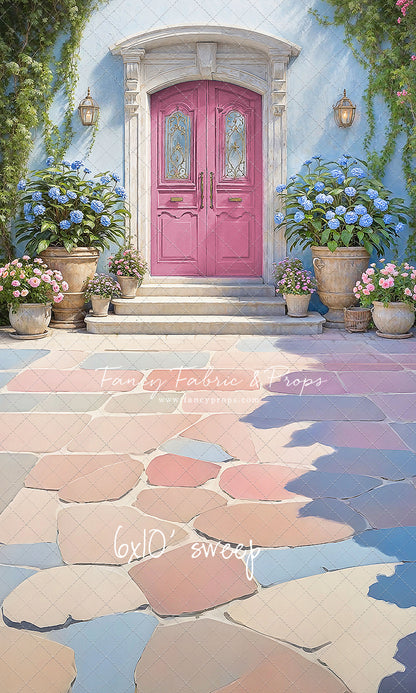 Summertime Patio - Pink Door - With Sweep Option