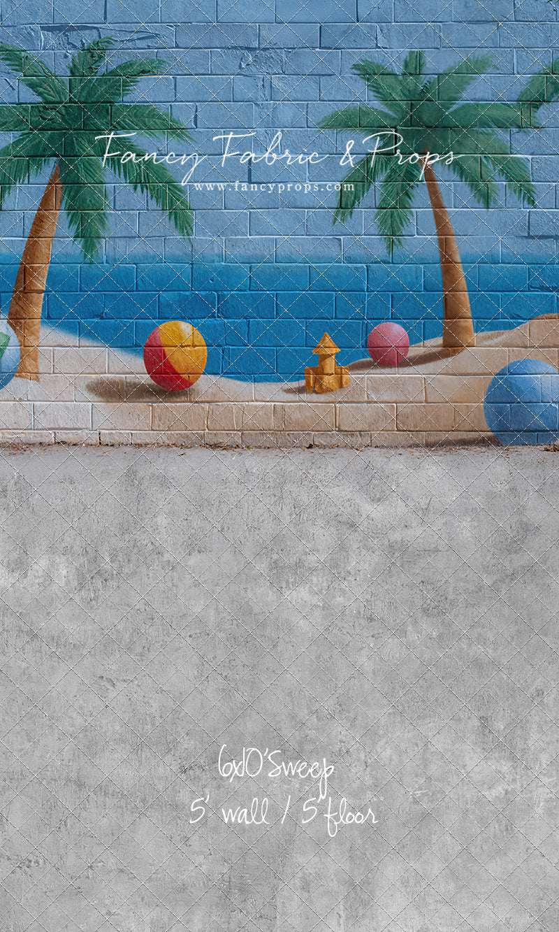 Sunny Shores Mural - With Sweep Option
