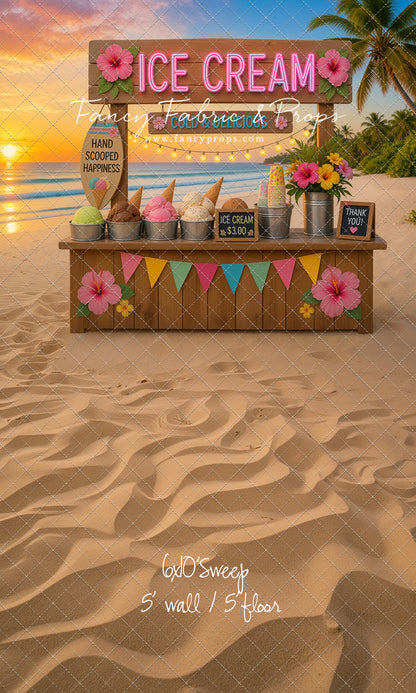 Sunset Ice Cream Stand - With Sweep Option