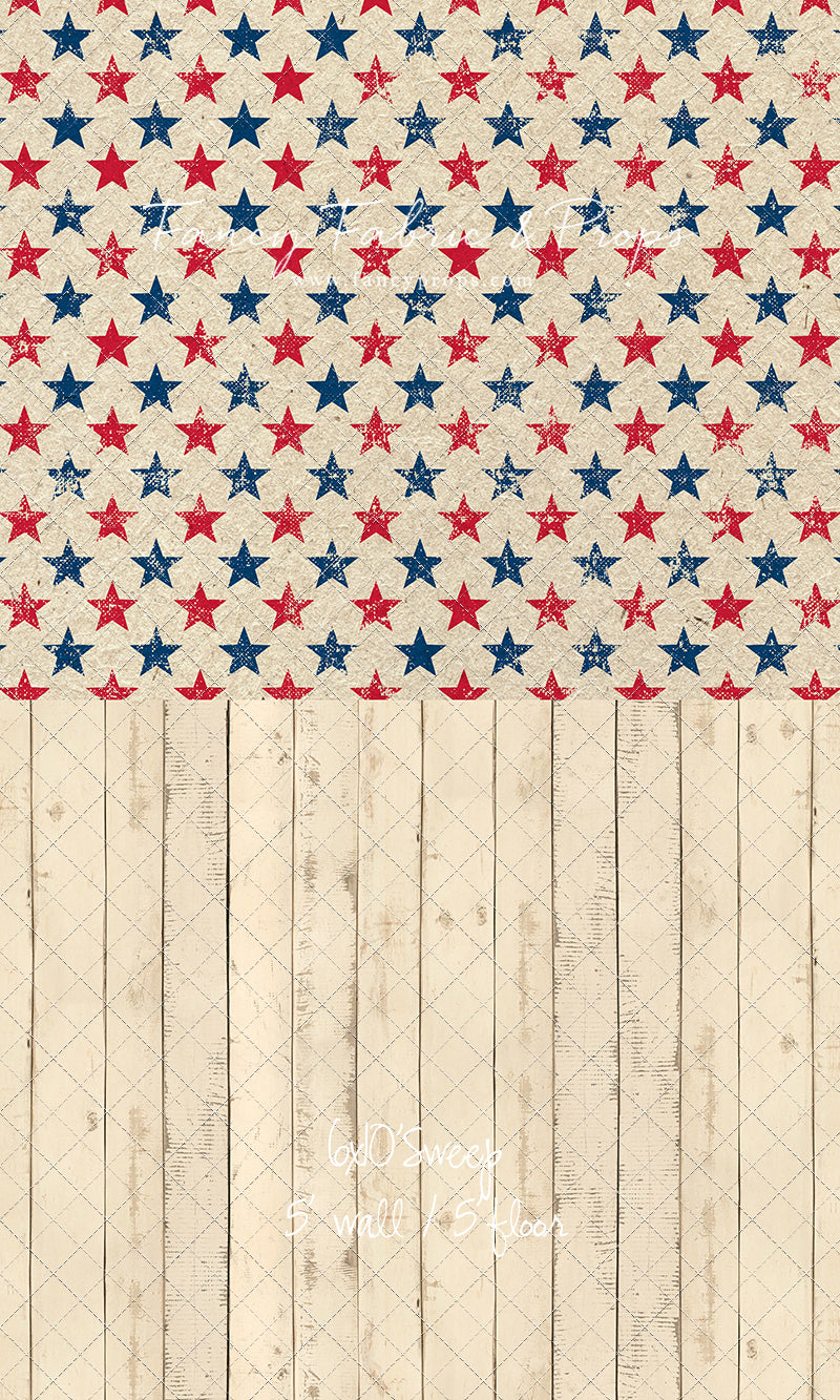 Americana Charm - With Narrow Amanda Cream Wood Floor Sweep Option