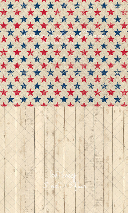 Americana Charm - With Narrow Amanda Cream Wood Floor Sweep Option