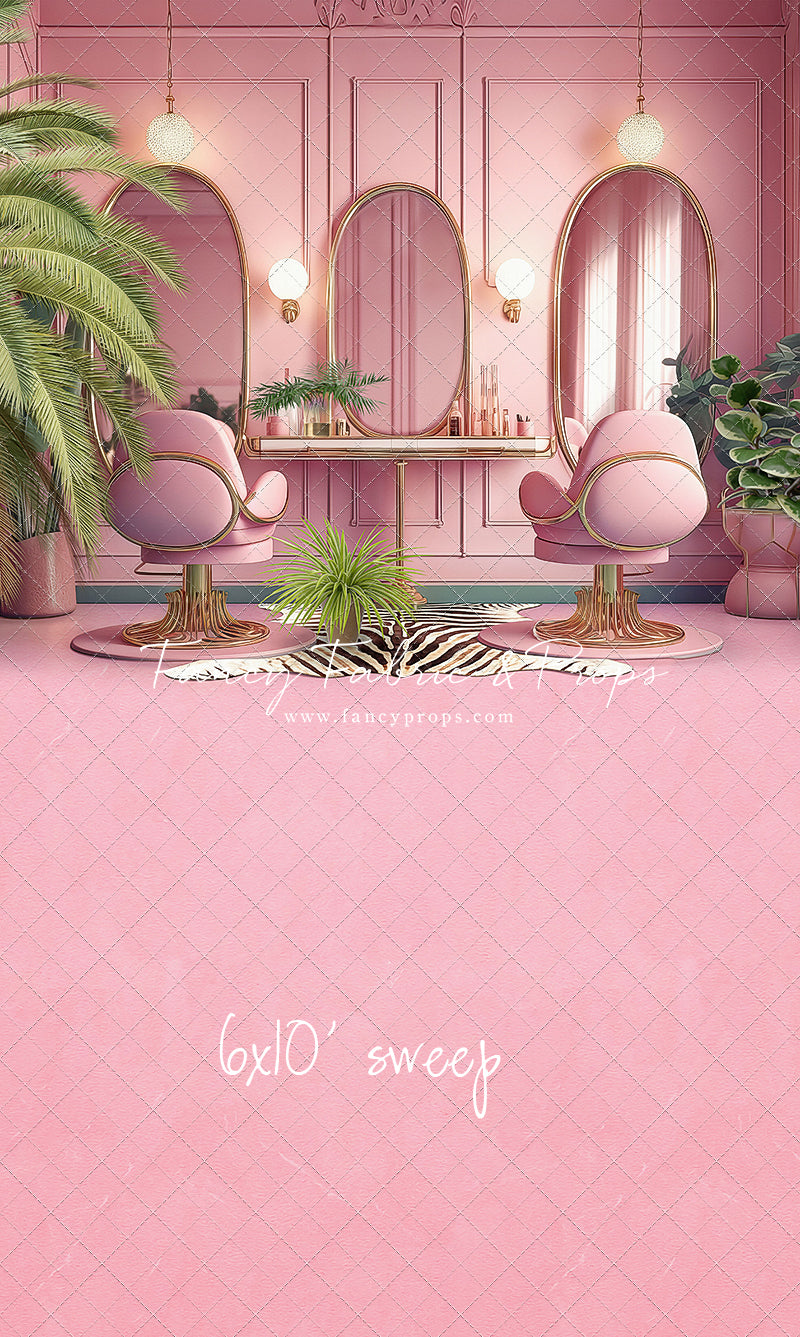 Teresa's Vanity - Pink Floor Option - With Sweep Option