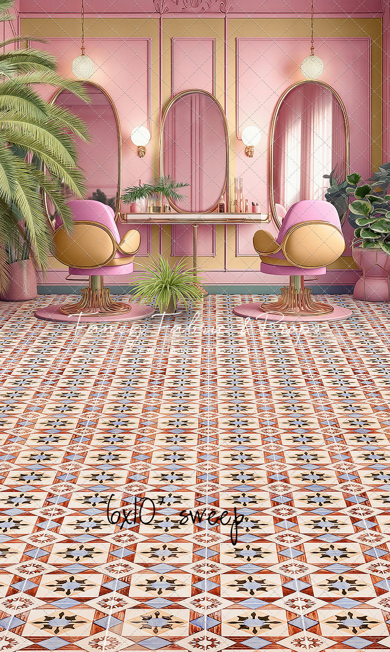 Teresa's Vanity - Tile Floor Option - With Sweep Option