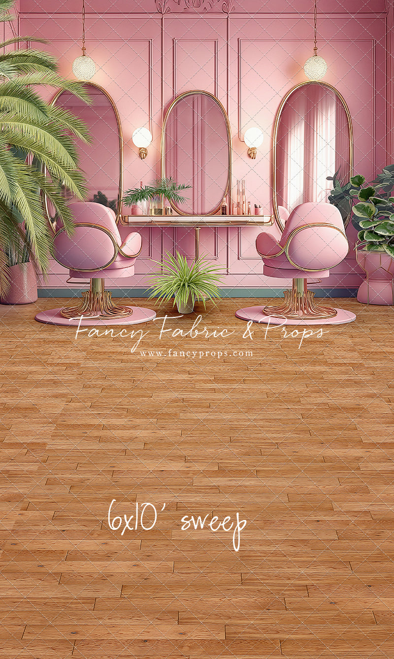 Teresa's Vanity - Wood Floor Option - With Sweep Option